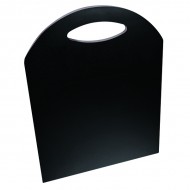 Estuche cartulina con asa ovalada negro